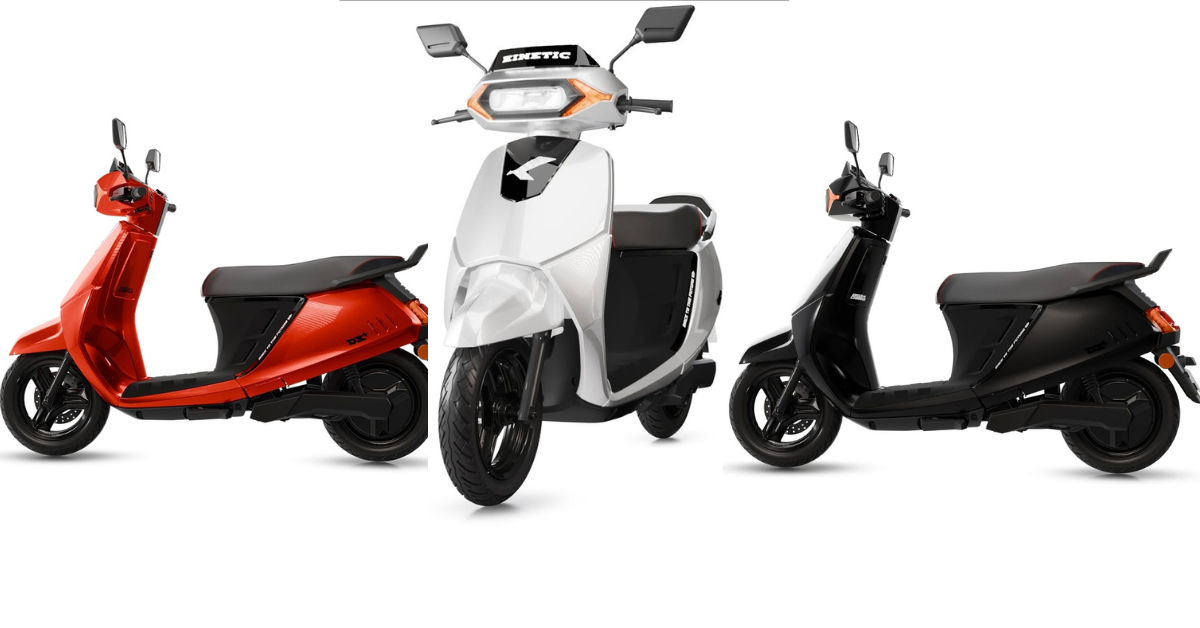 Kinetic DX electric scooter with password start and 116 km range