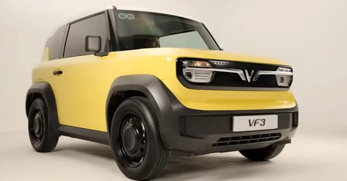 VinFast VF 3 compact electric car with 2-door design and 5 seats